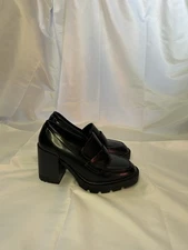 Madden Girl Black Heel Loafers