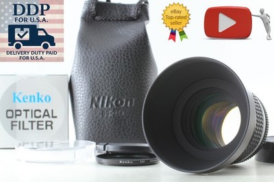 w/ Hood HR-2 & Pouch [MINT] Nikon Nikkor Ais Ai-s 50mm f/1.2 MF Lens From JAPAN