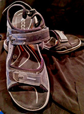 Ecco Yucatan Sandals Mens Size 45 EU Shoes Black Offroad Hiking Slingback