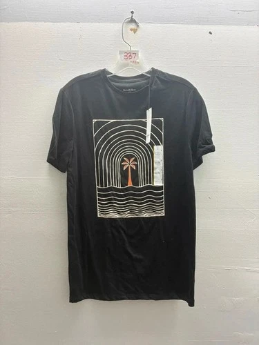 Goodfellow & Co Mens Small Black Palm Tree Graphic T Shirt Retro Beach NWT - product listing photo