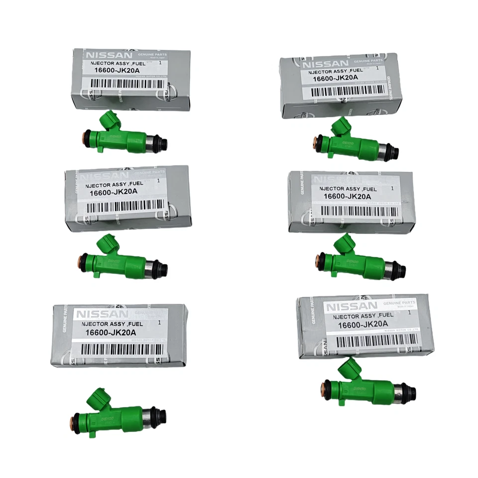 6X INYECTORES DE COMBUSTIBLE OEM para Nissan Murano Máxima 2009-2018 3,5 L V6 16600-JK20A EE. UU. Foto 2 de 4
