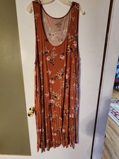 Torrid Size 4 Orange Sleeveless Knit Dress