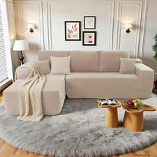 108” Modular Sectional Sofa with Chaise, Boneless Couches for Living Room with D