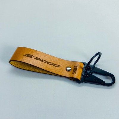 Handmade Honda S2000 AP1 AP2 Full Grain Leather Enthusiast Keychain