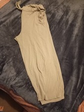 Lagenlook Baggy Tousers One Size Stretchy In Cream Colour