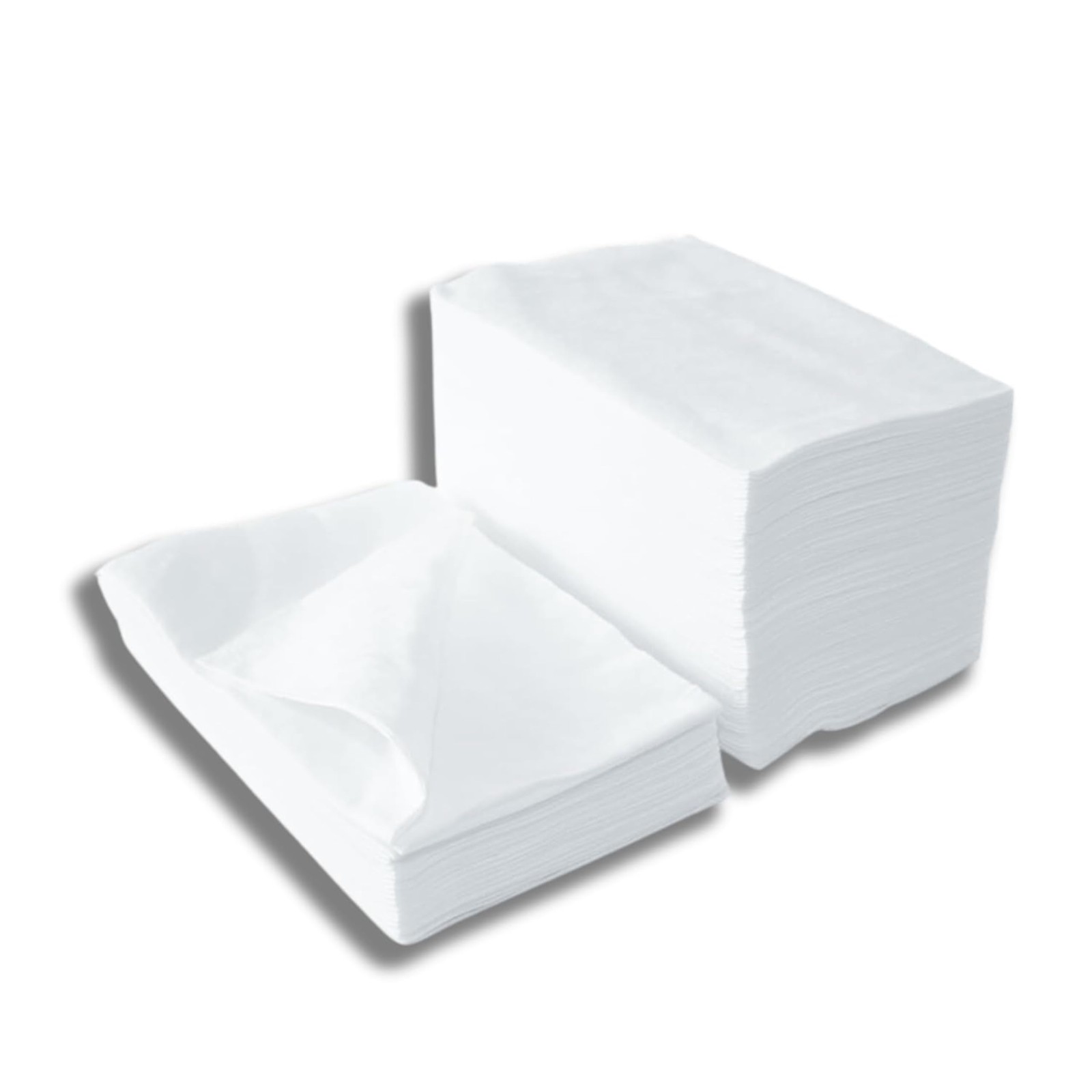 Serviettes blanches à usage unique pour soins spa et pédicure à domicile - Pack de 100