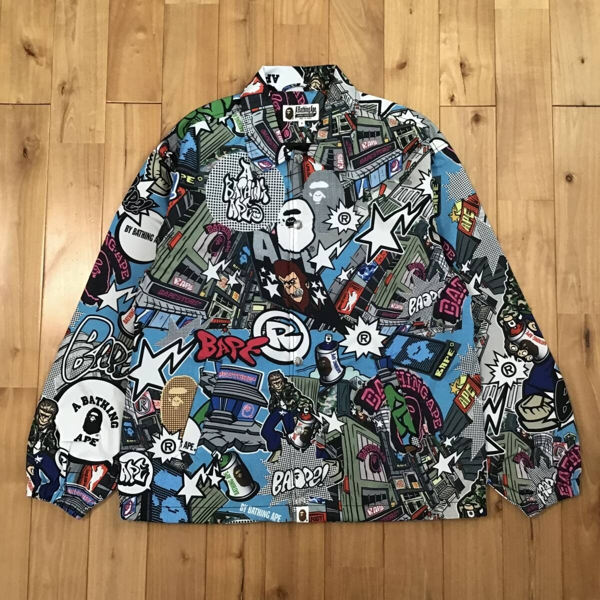 BAPE COMIC ART coach jacket A Bathing Ape Size S | eBay