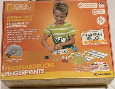 National Geographic Fingerabdrücke Experimentier-Set   NEU & OVP   Bresser