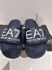 EA7 Emporio Armani Logo Children's Slider - Navy in UK 2 US 2.5
