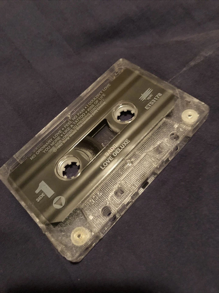 Vintage Sade Love Deluxe Cassette Tape 1992 Sony Music Epic Soul Pop Jazz - Image 3 of 4