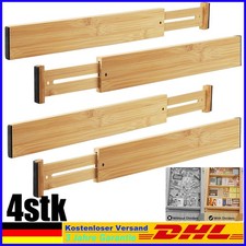 4x Schubladenteiler Verstellbar Schubladentrenner Schubladeneinsatz Erweiterbar