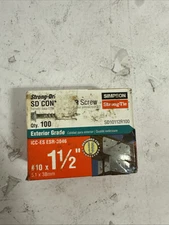 Simpson Strong-Tie SD10112R100 Strong-Drive SD Connector Screw No.10 x 1-1/2 in.