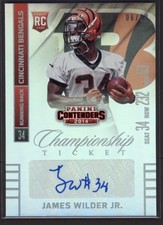2014 James Wilder Jr Contenders Championship Ticket  Auto  RC 6/99 #137 (B439)