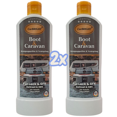 CarBRIGHT Imperial Boot & Caravan Reinigungspolitur&Versiegelung 2x500ml/2er Set