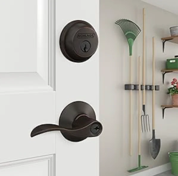 Schlage B81 622 Deadbolt With Standard Trim, Non-Keyed One Sided Deadbolt, Highe - Image 3 of 4