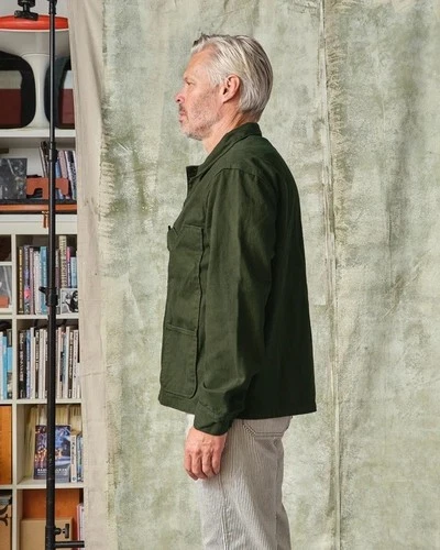 Tellason Coverall Jacket - Garment Dyed Green Medium Made in USA BNWT $225 image 4