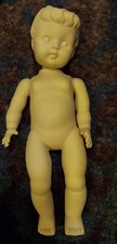 10" Vtg Porcelain Doll Head Arms Torso With Attached Legs Needs Finishing