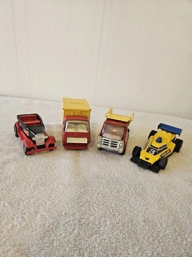4 Piece Lot Pressed Steel Tonka & Buddy L Small Vehicles