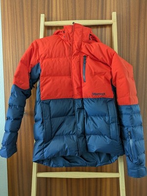 Daunenjacke / Skijacke Marmot für Herren Größe S in Blau/Orange - Top Zustand!!!