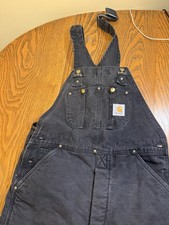 Black Carhartt Bibs Measured