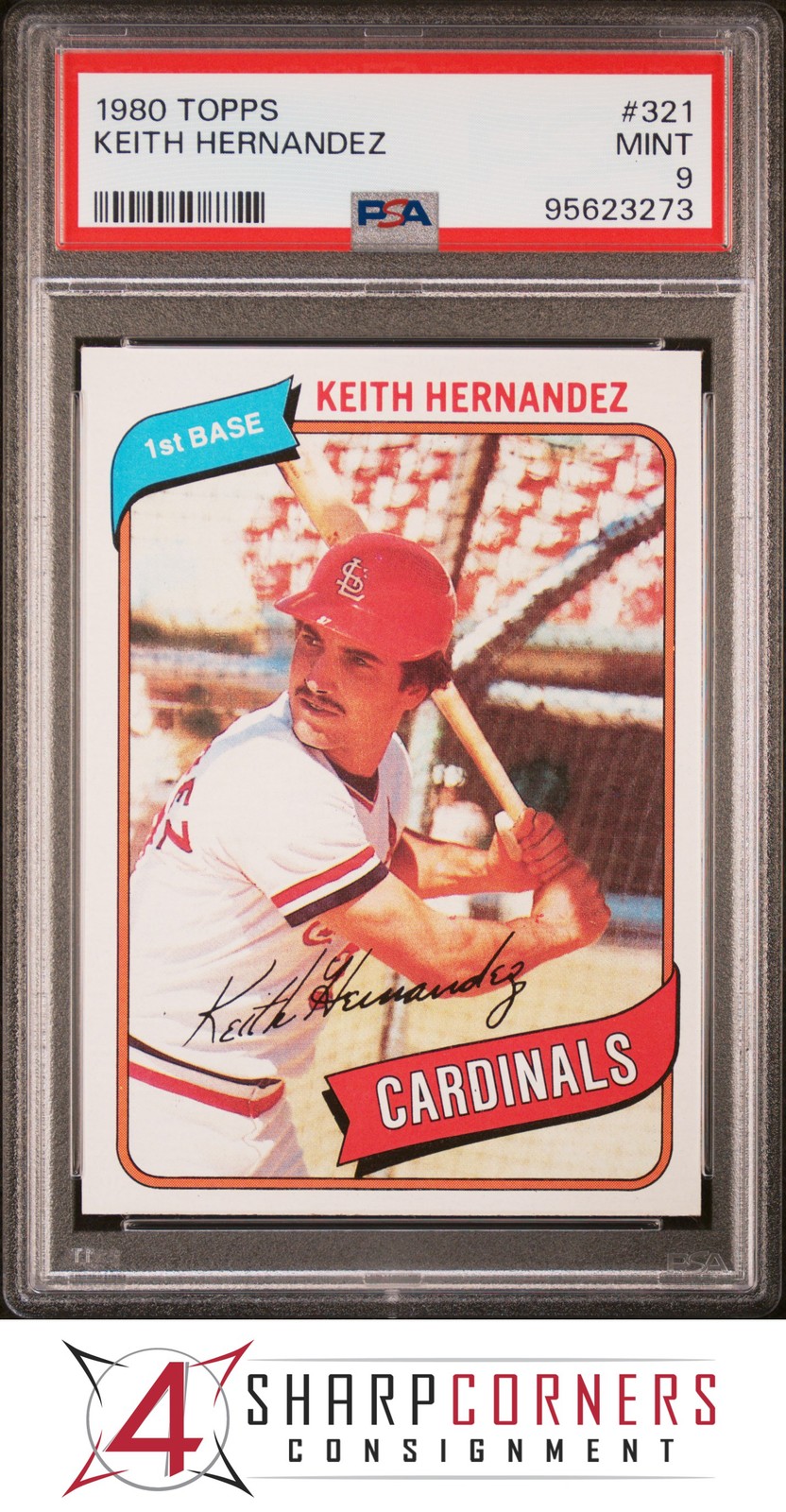 1980 TOPPS #321 KEITH HERNANDEZ CARDINALS PSA 9