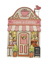 NEW 6 VALENTINES BLOCK  WOOD DECOR SWEETHEART...