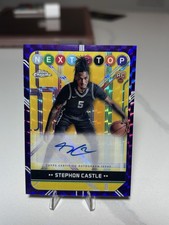 2024 Topps Chrome - Next Stop Signatures Stephon Castle Purple Geometric