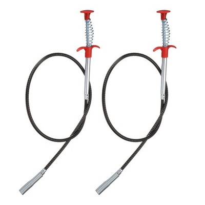 2 Stück Flexible Greifer Kralle Pick Up Werkzeug 0,47'' Durchmesser 35'' Abfluss Verstopfungsentferner Werkzeug