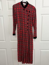 Women's Red Plaid Dress