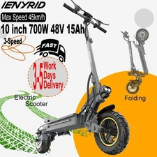 2025 ADULT ELECTRIC SCOOTER LONG-RANGE FOLDING E-SCOOTER SAFE URBAN COMMUTER USA