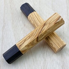 Cuchillo de cocina de chef octogonal estilo japonés mango de madera hágalo usted mismo mango de repuesto