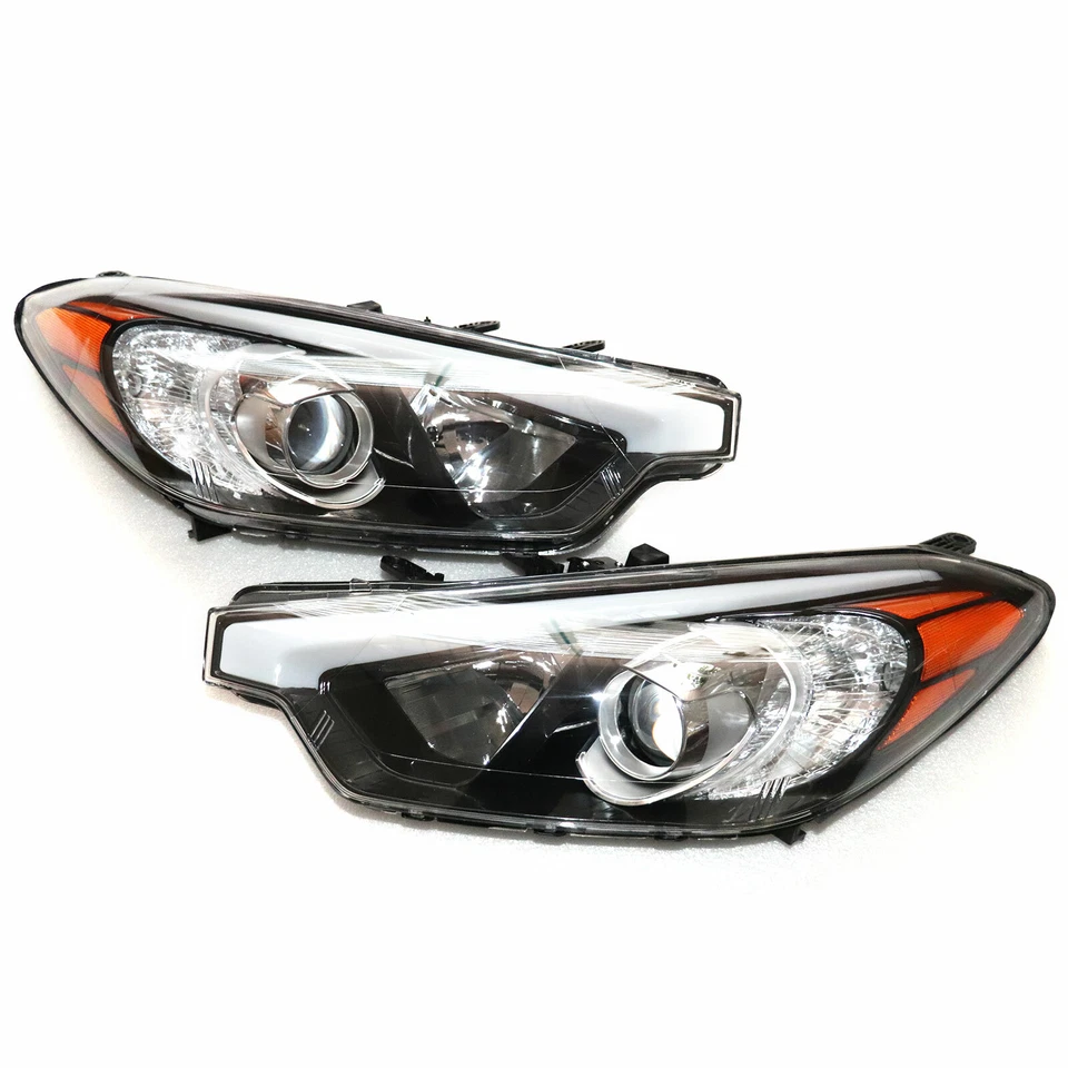 For 2014 2015 2016 KIA Forte Forte5 Halogen Headlights Pair Set Left+Right - Image 4 of 4