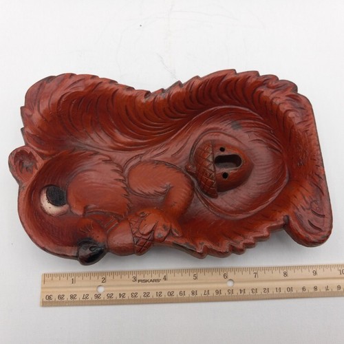 Vintage MCM Kitchy Cute Squirrel Shaped Nut Tray Multi Products Inc !0x6" - Picture 8 of 8