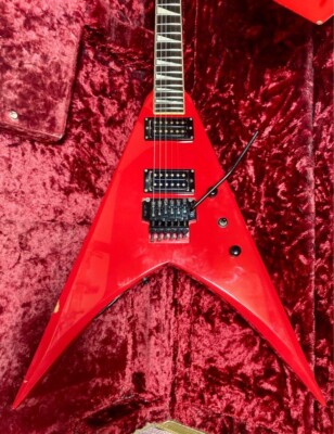 美品！　EDWARDS エレキギター 赤 V型 s-l400.jpg