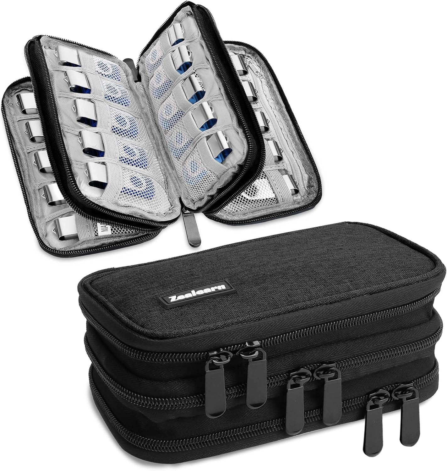 USB Flash Drive Case with Labels, Gifts for Men, USB Case Organizer Holds 30 Pcs-image