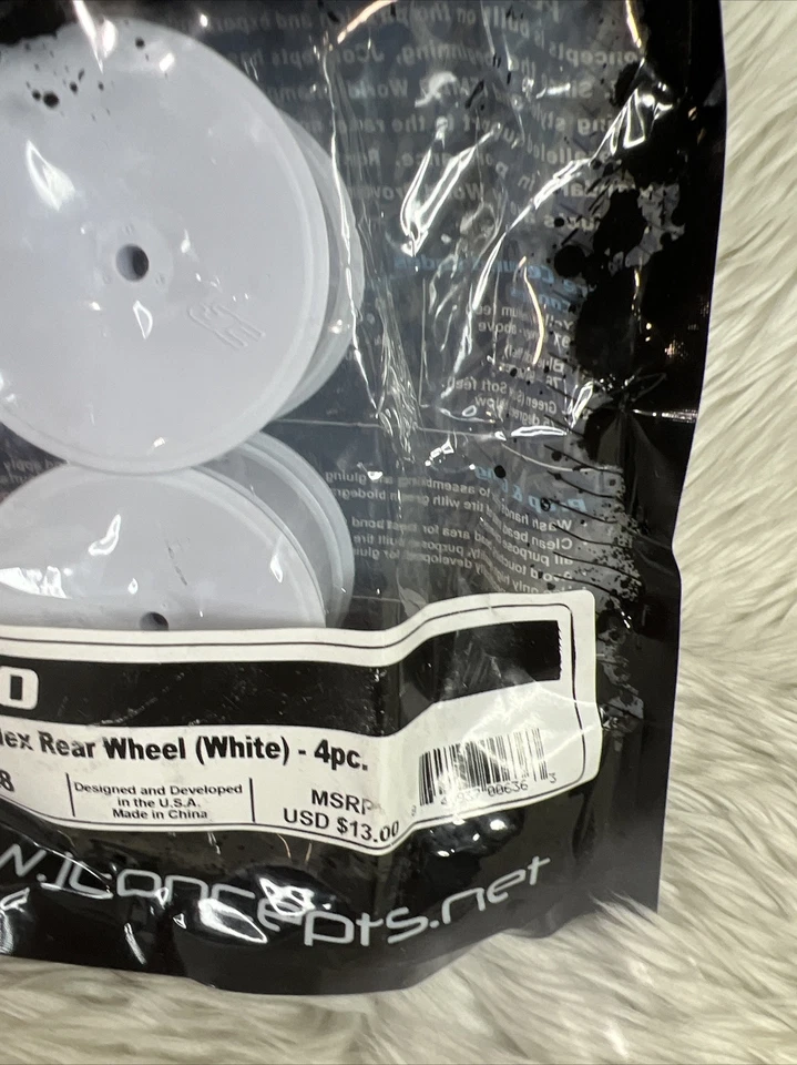 JConcepts Inc. Rear Mono12mm Hex Wheel White B4.1 RB5 JCO3348 - Image 4 of 4