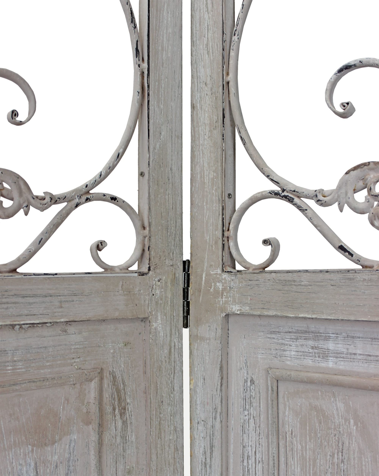 Романтический побеленный Спиральный экран разделяющий комнату на три панели 141590₽