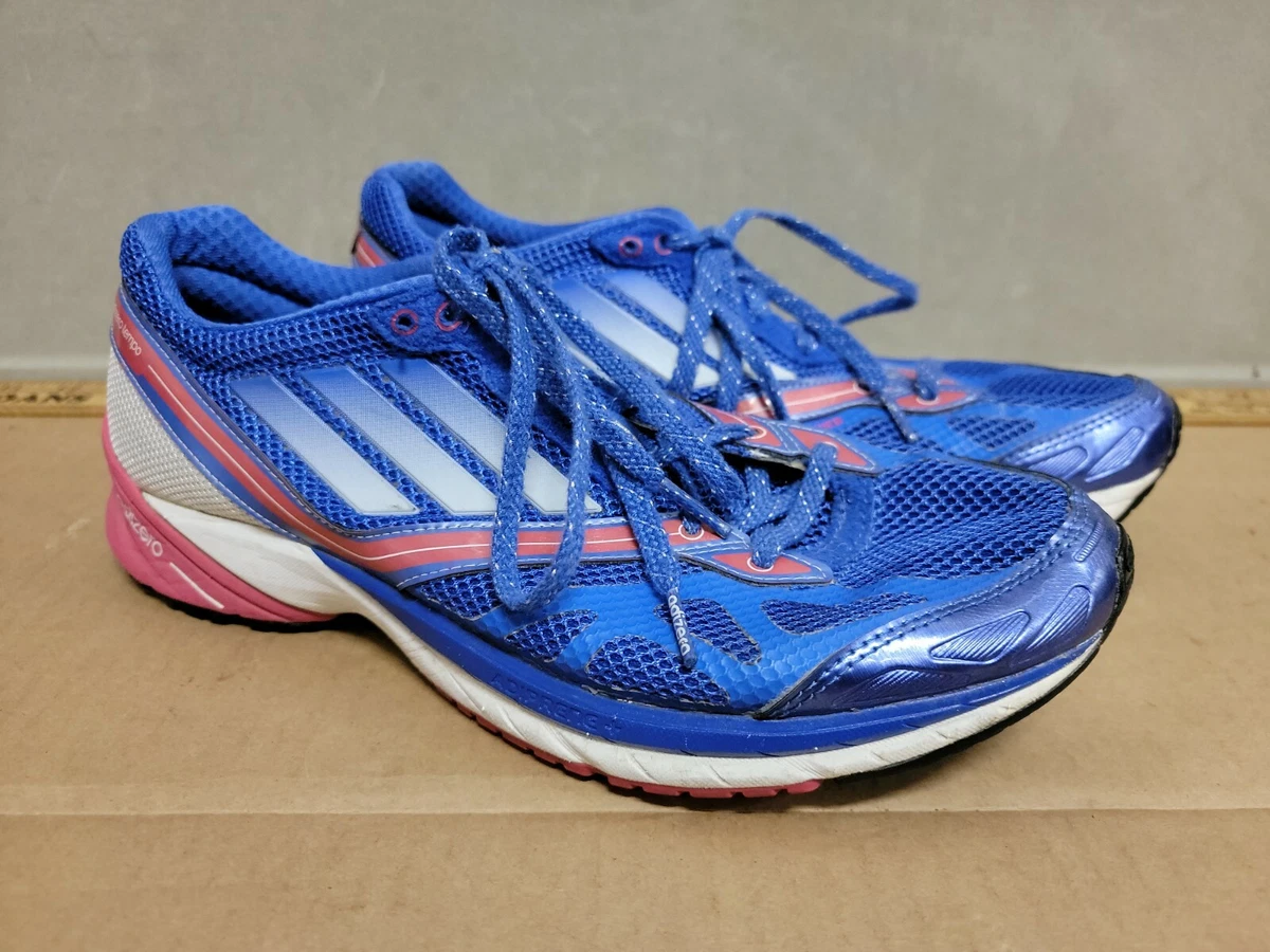 Adidas Womens Adizero Tempo G60165 Blue Running Shoes Sneakers Size Used | eBay