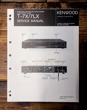 Kenwood T-7X 7LX Tuner Service Manual Original 