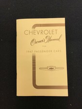 1947 Chevrolet Passenger Car Owner's Manual - Reproduction / Reprint