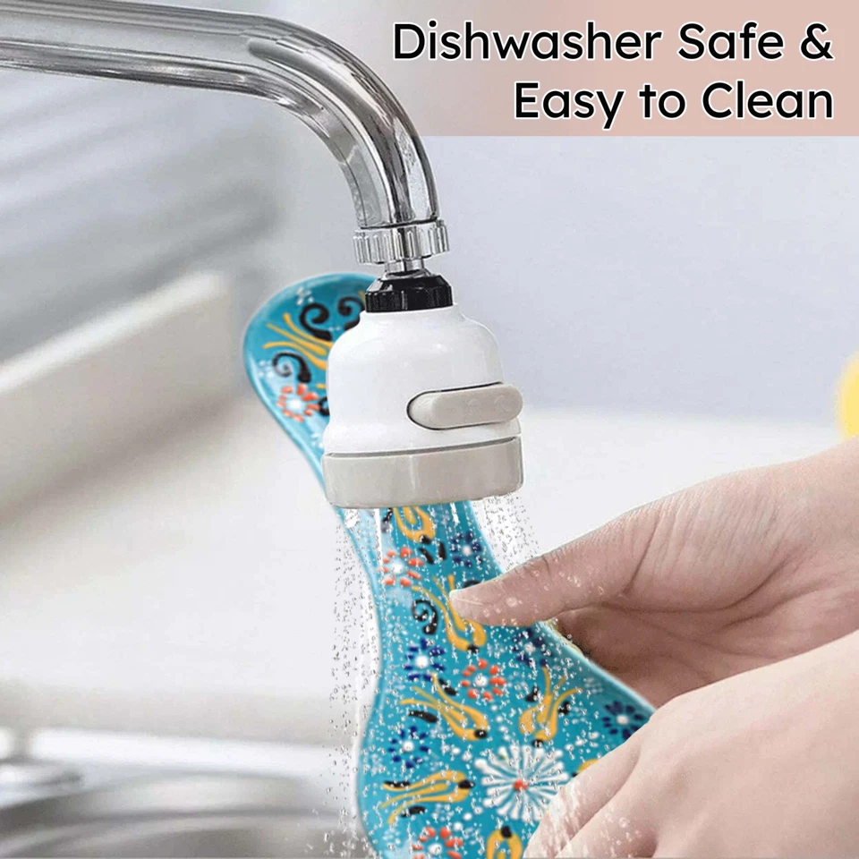 Poggiacucchiaio in ceramica fatto a mano, porta cucchiai tradizionale per piano cottura, poggia cucchiai - Immagine 4 di 4