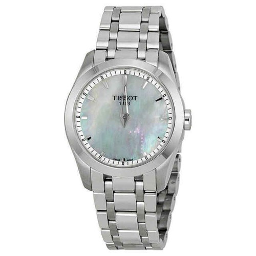 Tissot Couturier White Mother of Pearl Womens Watch - T035.246.11.111.00