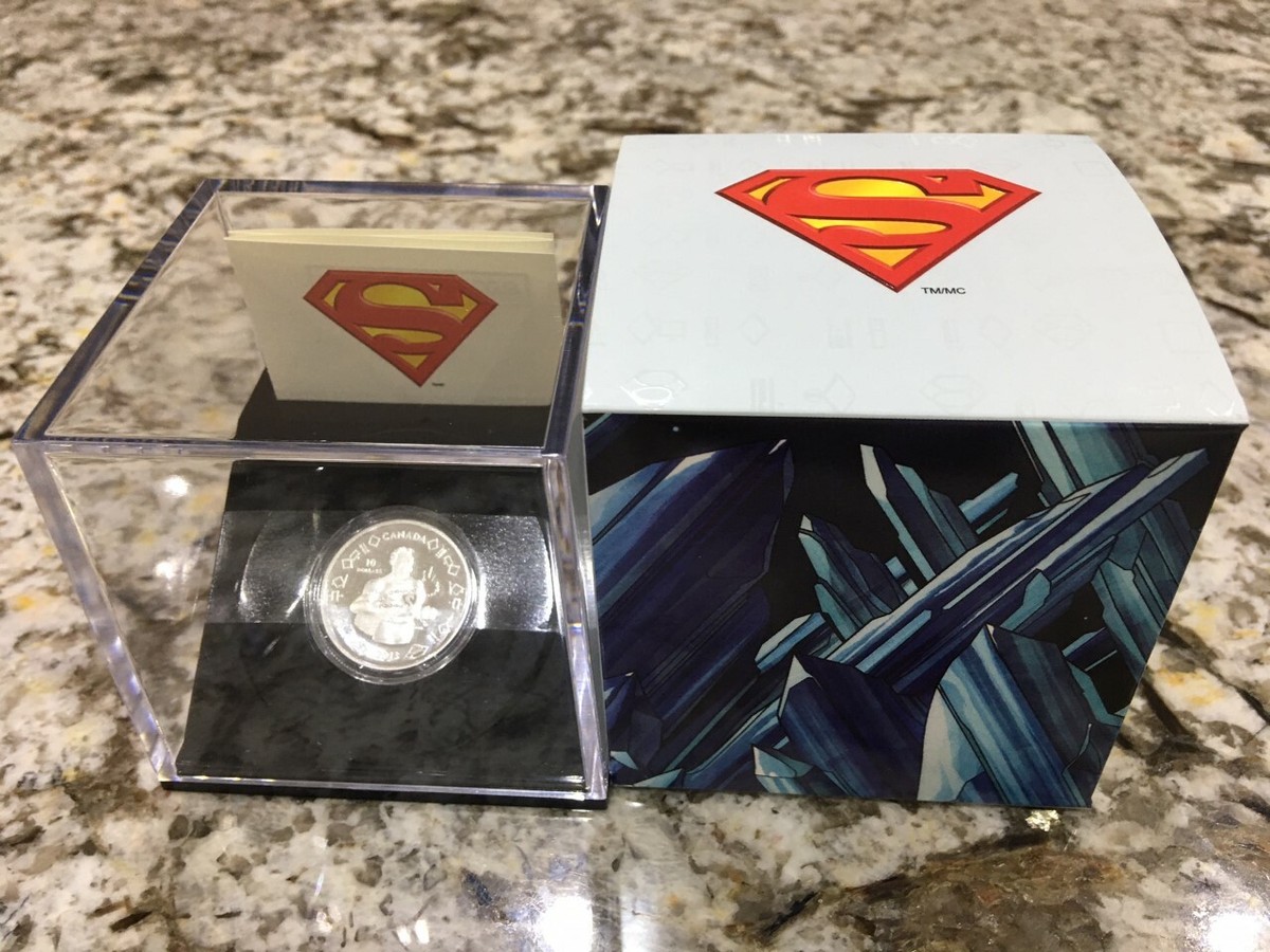 2013 Canada $10 Fine Silver Coin 75th Anniversary of Superman