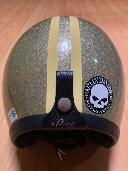 Vintage BUCO TOYS McCOY Metal Flake Motorcycle Jet Helmet S