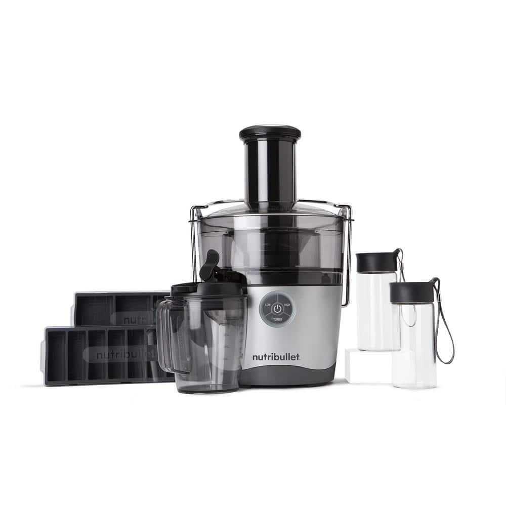 NutriBullet Pro 1000 W 67.6 oz. Stainless Steel Juicer With 27oz. Pitcher Silver