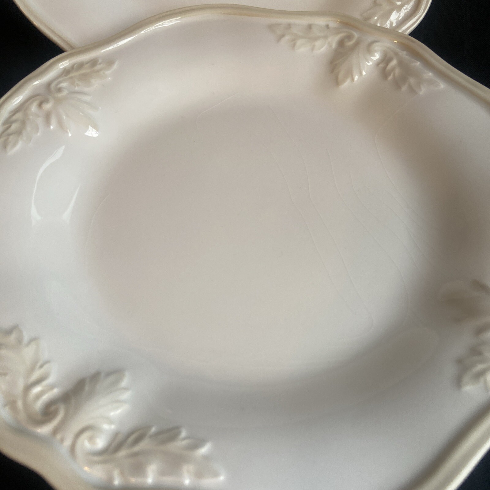 Lenox Butlers Pantry Gourmet Set Of 4 White 9 3/4" Salad Plates VGC eBay