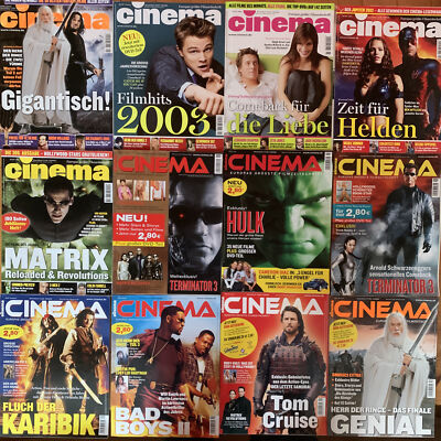 12 x Cinema Filmzeitschriften 01/03 - 12/03 #HerrderRinge #Matrix #Terminator