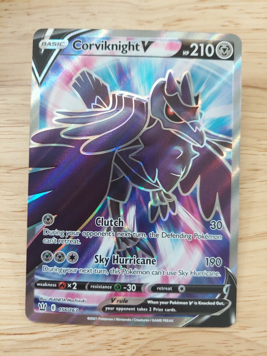 Corviknight V 156/163 Battle Styles NM Full Art Ultra Rare Pokemon Card | eBay Corviknight V 156/163 Battle Styles NM Full Art Ultra Rare Pokemon Card | eBay