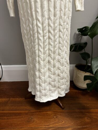 Pink Diamond Dress Size L White Knit Long Sleeve VGUC - Picture 2 of 10