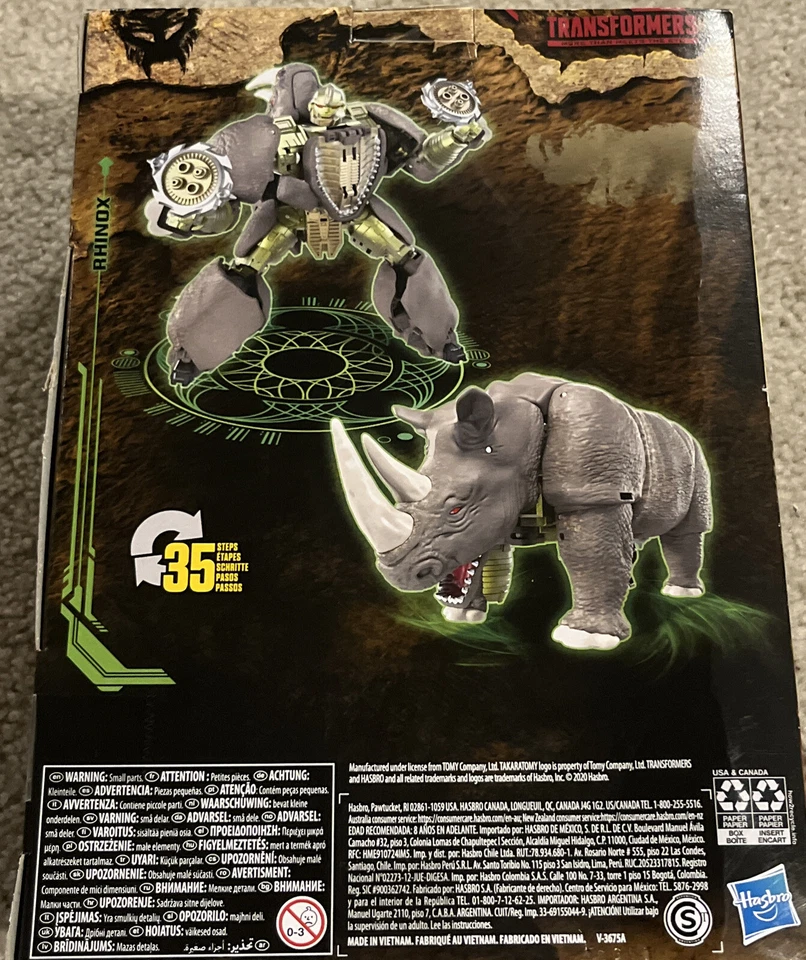 Transformers Rhinox Kingdom Beast Wars - Voyager Class Action Figure - Image 2 of 2